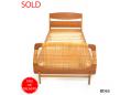 Vintage single bed with new mattress | Teak & Cane
