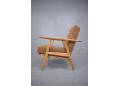 GETAMA model GE240 armchair with oak frame designed by Hans Wegner