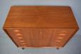 Gunni Omann design vintage teak chest of 6 drawers produced by Omann Jr