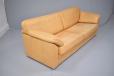 Over-size 2.5 seat ROMA  sofa in tan leather upholstery made by SKALMA