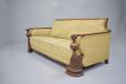 Vintage carved oak sofa with sprung seat | Reupholstery project - view 2