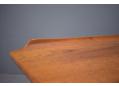 Raised curved edge to rear edge of desk top - Sigurd Hansen Mobelfabrik model 180