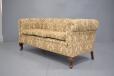 Chesterfield style antique danish 3 seat sofa from 1940s  - view 3