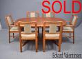 Edvard Valentinsen dining suite in teak | 6 chairs