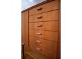 Drawer fronts with lipped and inset to solid teak face.
