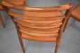 Vintage Niels Moller design dining chairs in rosewood with leather upholstered seats | Model 82