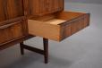 Large rosewood sideboard with 4 sliding doors produced 1960s by Sejling Skabe