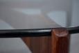 Vintage rosewood coffee table with circular glass top | Svend Ellekaer - view 8