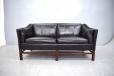 Model 75 box framed 2 seat sofa produced by Grandt Mobler