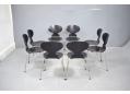 Large group of vintage ANT chairs all in black - 8 Available now