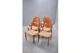 Set of 8 teak frame dining chairs model 71 designed 1951 by Niels O Moller
