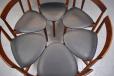 Midcentury teak extendable dining table set made by Frem Rojle - view 6