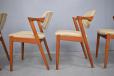 Set of 4 teak dining chairs with elbow rests | Kai Kristiansen Design - view 6