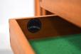 Vintage teak sideboard with tambour doors produced by Bernhard Pedersen & Son - view 10