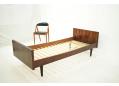 Vintage Danish double bed by Sannemanns with teak frame. SOLD