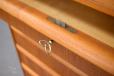 Chest of 6 drawers in vintage teak with locking top drawer - view 10
