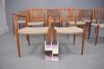 Exclusive set of Niels Moller dining chairs with woven seat  - view 9