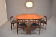 Midcentury teak extendable dining table set made by Frem Rojle - view 9