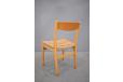 Vintage dining chairs with beech frame and new woven papercord seats produced by DUX Sweden, 1956