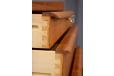 Chest of 6 drawers in vintage teak with locking top drawer - view 8