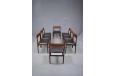 Set of 8 dining chairs in beautiful vintage Rio-rosewood