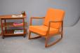 Vintage teak rocking chair model FD120 designed by Ole Wanscher