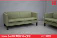 Box frame 2 1/2 seater sofa in green upholstery | Danish Mobelfabrik - view 1