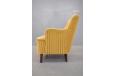 1940s Danish design armchair with high back and original upholstery