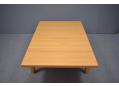Solid beech lounge table with 2 drop leaves