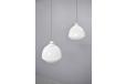 Vintage pendant light with double opeline glass shades  - view 7