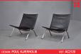 Poul Kjaerholm design PK22 easy chair in black leather - view 1