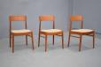 Teak frame Korup Stolefabrik dining chairs for sale