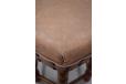 Carved oak vintage hexagonal footstool