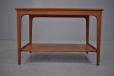 Midcentury teak sidetable with 2 tiers  - view 2