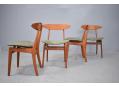 Vilhelm Wohlert teak dining chairs model 402 - design 1956