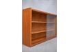 Midcentury teak cabinet with glass front designed 1949 by Prebend Sorensen