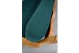 Small 2 seater sofa in solid oak with green cushions - view 10