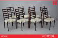 8 highback vintage dining chairs - view 1