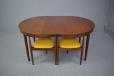 Frem Rojle dinette dining table with matching side chairs in teak for sale