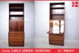 Vintage rosewood wall unit locking drinks cabinet made by Poul hundevad - view 1
