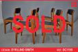Set of 6 vintage teak dining chairs produced by Dyrlund Smith - view 1