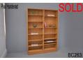 Poul Hundevad oak bookcase | double bank
