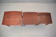 Vintage rosewood nest of 3 tables produced by Danish Mobelfabrik