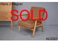 Vintage CIGAR chair in oak designed by Hans Wegner 1955