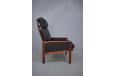 Midcentury rosewood frame high back CAPELLA chair by Illum Wikkelso - view 3