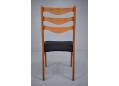 Arne Wahl Iversen vintage teak side chair with black wool upholstery - view 4