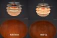 Vintage pendant light designed 1962 by Poul Henningsen
