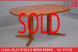 Oval dining table in vintage teak produced by Vejle - view 1