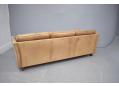 Low box frame 3 seat sofa in ox leather