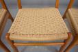CARL HANSEN model CH23 dining chairs in beech, teak and woven papercord